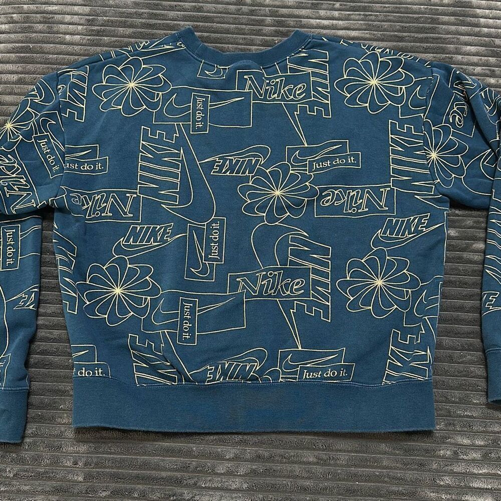 Nike Icon Clash Crew Valerian Blue Sweater Women’s Size S - Picture 7 of 7